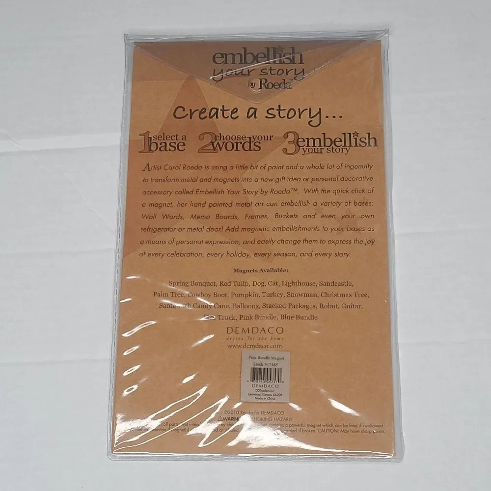 NWT Embellish Your Story Baby Girl New Baby Magnet